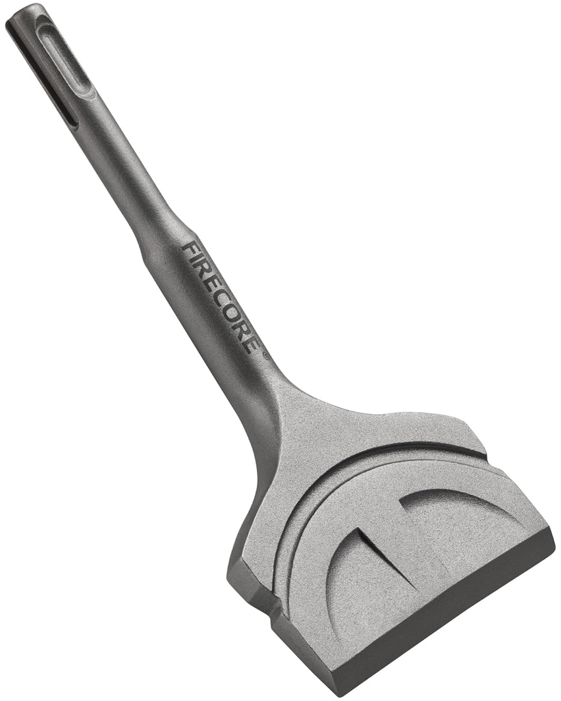 SDS Plus Chisel, Firecore 3 In. by 6.5 In. Tile Removal Bits for SDS Plus Rotary Hammer Drill Attachments, Steel Shovel Scaling Flat Chisel Tool for Removing Cement Tile Thinset Mortar Vinyl