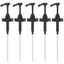 5 Packs Mason Jar Syrup Dispenser, Regular Mouth Mason Jar Soap Dispenser Pump Lid, Food Grade Rustproof Plastic Pump for Mason Jar Plastic Pump for Honey, Liquid, Ketchup, Coffee Syrup