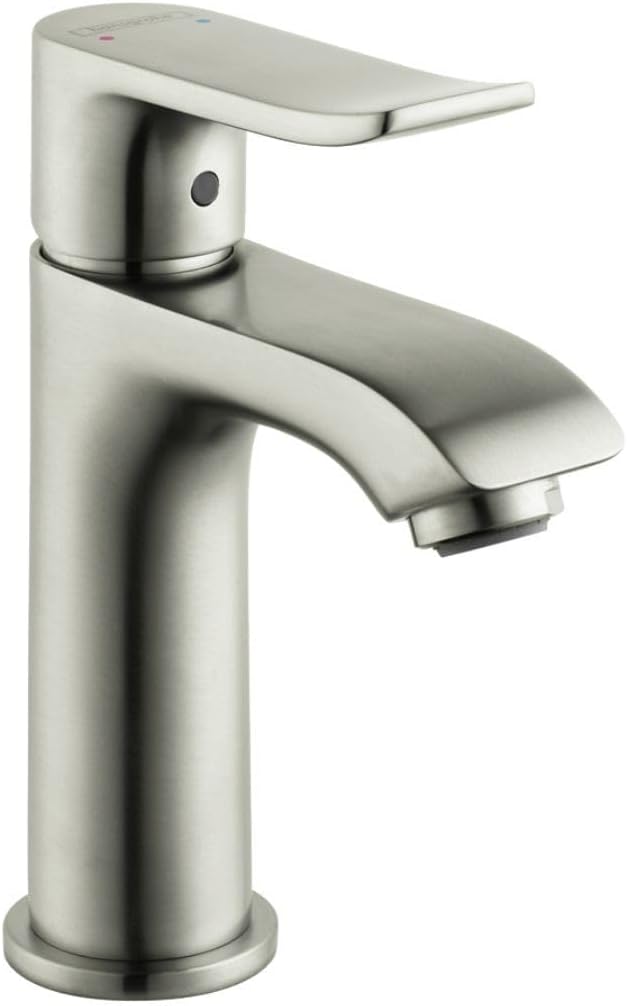 hansgrohe Metris Modern Upgrade Easy Install 1-Handle 1 6-inch Tall Bathroom Sink Faucet in Brushed Nickel, 31088821