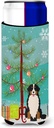 Caroline's Treasures Merry Christmas Tree Bernese Mountain Dog Michelob Ultra Hugger for Slim Cans, Multicolor