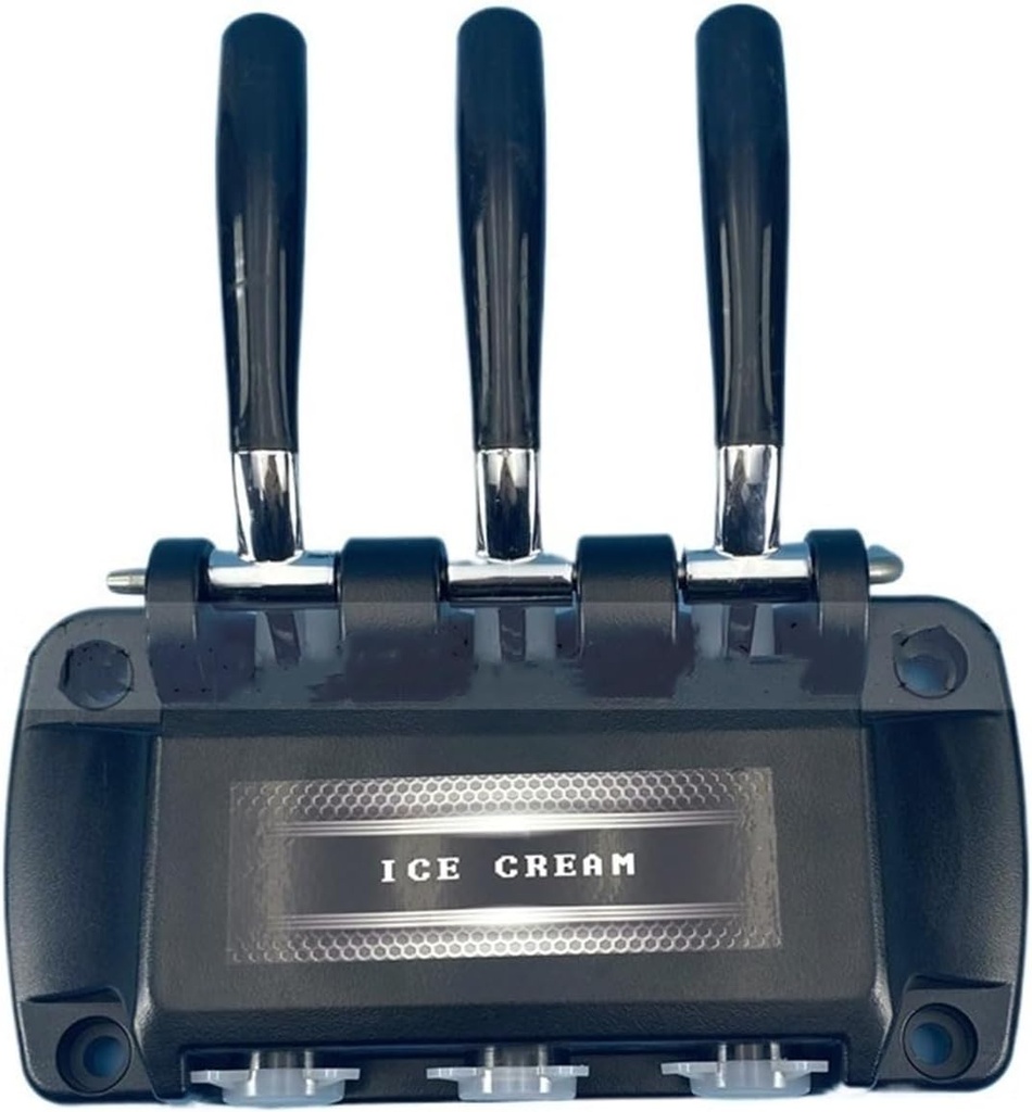 A Set Of Head Front Panel Valve Block Spare Parts With 3 Hand Levers,Compatible For Vevor Soft Ice Cream Machines,Compatible For YKF Replacement Accessories