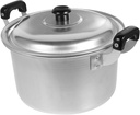 1pc Old Fashioned Thickened Aluminum Pan Steam Pot Small Soup Pot Vegetable Aluminum Induction Stock Food Saucepan Alloy Plastic