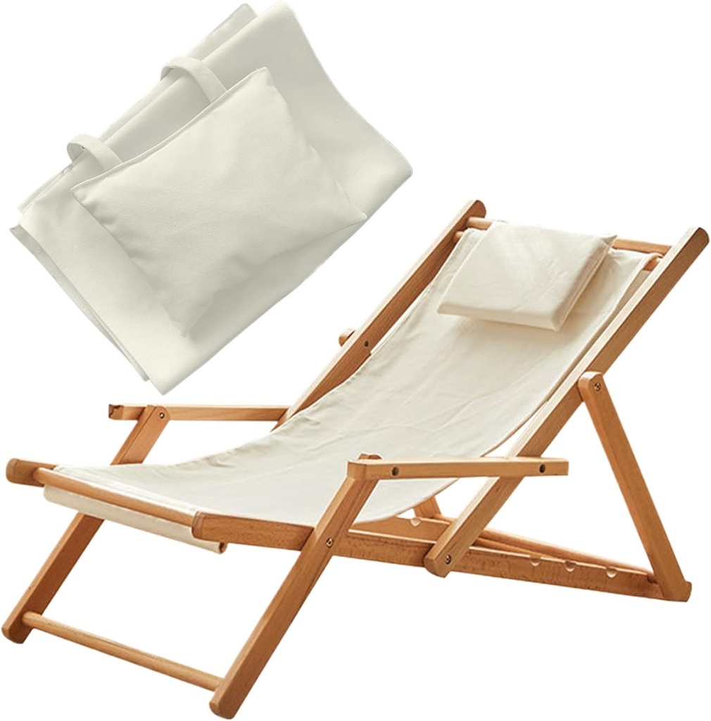 Patio Chair Replacement Fabric, 45x17inch Oxford Cloth Chair Slings Replacement Outdoor with Pillow, Replacement Replacement Cloth for Patio Lounge Chair Beach Sling Chair