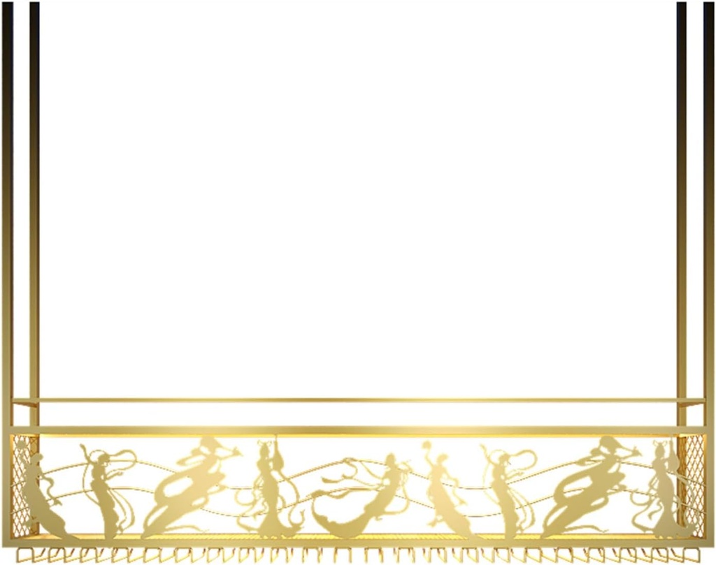 Hanging Glass Storage Rack Organizer,Hanging Bar Ceiling Inverted Wine Goblet Cabinet,for Kitchen,Bar,Wine Cellar Storage,Organizer,Display