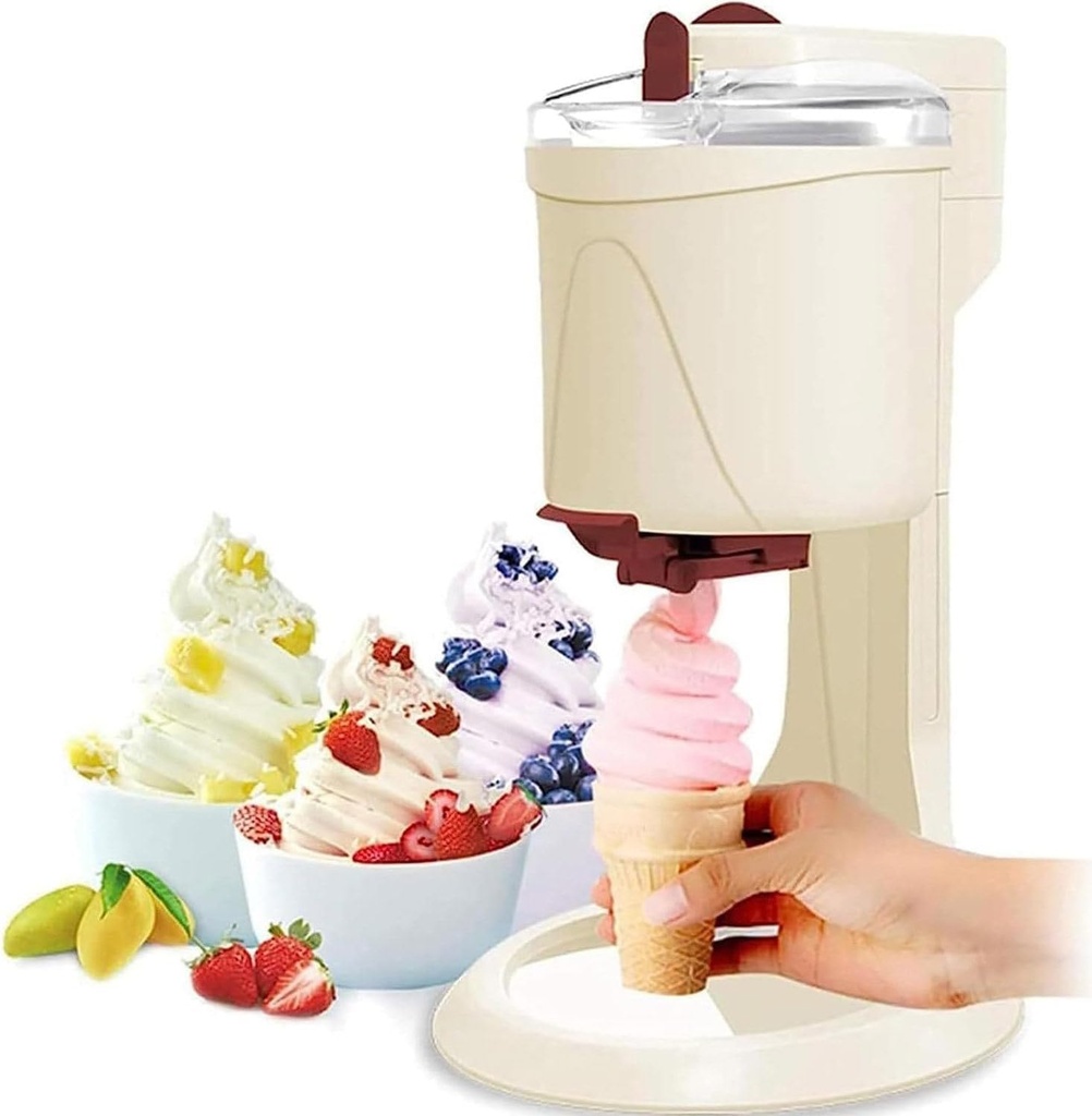 Home Ice Cream Maker Machine Soft Serve Ice Cream Machine,Fully Automatic Mini Fruit Serve Freezer Container,Yoghurt,Sorbet And Ice Cream Machine,for Home Diy Kitchen