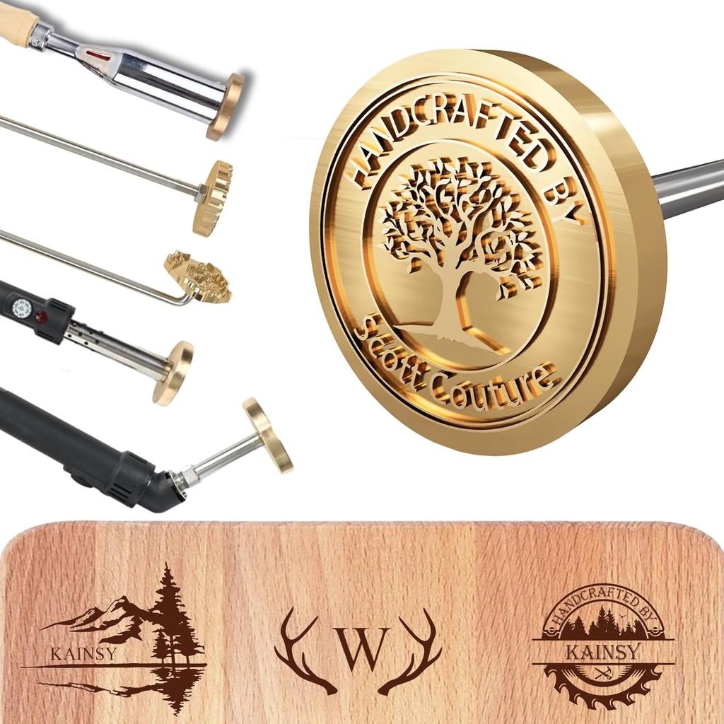 Custom Branding Iron for Wood, Electric Wood Branding Irons Personalized Leather Stamps with Your Logo/Text for Craftsmen, Handmade, Durable Wood Burning Stamps Tool for Food Meat Plastic