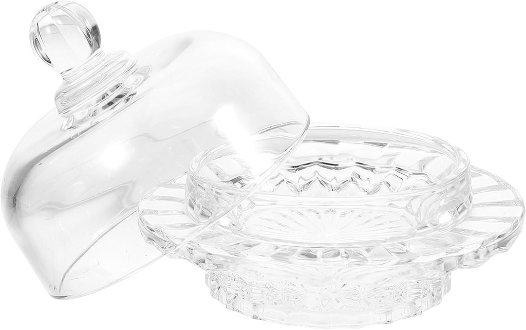 Elegant Glass Candy Jar Airtight Cookie Tins Fun Decorative Cookie Jar Sugar Holder Glass Food Storage Container