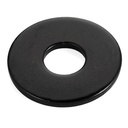 50 PCS 1/4" Stainless Flat Washers, 7/10" Outer Diameter, 18-8 (304) Stainless Steel Metal Washers for Screws and Bolts, Black Finish