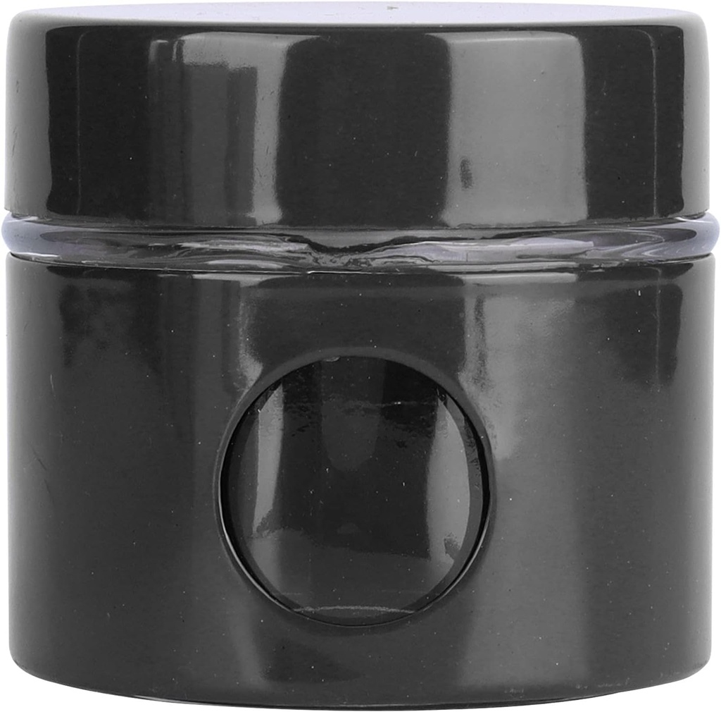 Coffee Bean Container Sealing Tea Tins Mini Food Storage Jar Preservation Spices Can Metal Storage Tins Containers Round Dried Fruit Tank Candiesa Tin for Storing Spices Coffee Bean(Black)