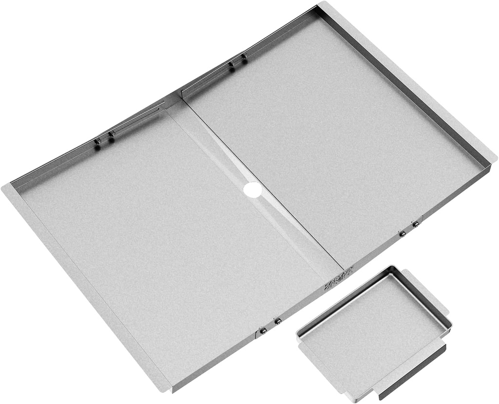 Grease Tray with Catch Pan - Dyna Glo Grill Replacement Parts, Universal Drip Pan for 4/5 Burner Gas Grill Models from Dyna Glo, Nexgrill, Expert Grill, Kenmore, BHG and More (24"-30")