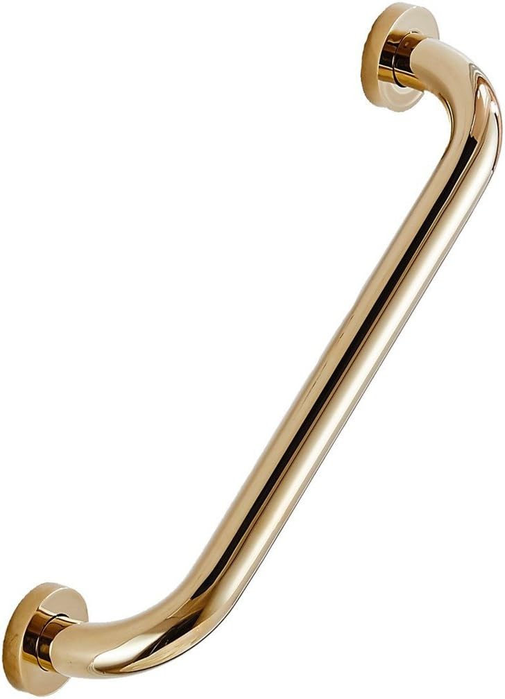 WINCASE Gold Grab Bars for Shower, Bath Tub Shower Handle, Toilet Handrail 12 inch Solid Brass for Safety with Concealed Screw