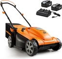 LawnMaster CLMF4815E 48V MAX* 15-inch Brushless Cordless Lawn Mower with 2X24V MAX* 4.0Ah Battery and a Dual Charger