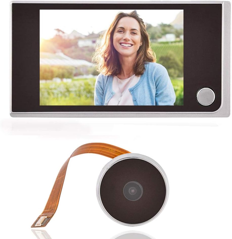 3.5"LCD HD Screen Peephole Viewer, Digital Door Eye Viewer 480 x 320P Image Resolution 120 Degree Wide Angle Home Security System