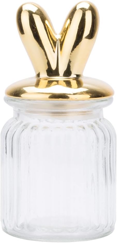 1pc Rabbit Ear Sealing Jar Cute Kitchen Storage Container for Snacks Ingredients and More Glass Food Storage Jar with Unique Decor for Home Organization