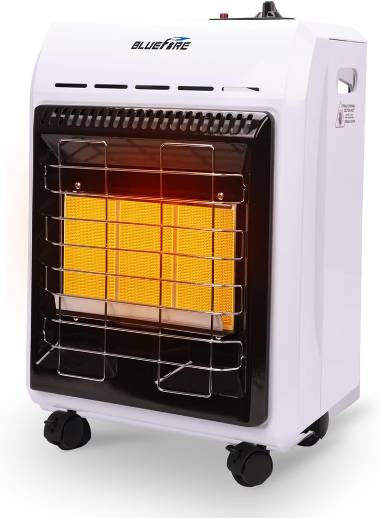 Propane Heater, 18000 BTU Portable Heater With ODS & Tip-over Protection,Outdoor Heaters for Patio, Garage, Camping,Workshops and Construction Sites, Portable Garage Radiator for 450 Sq.Ft