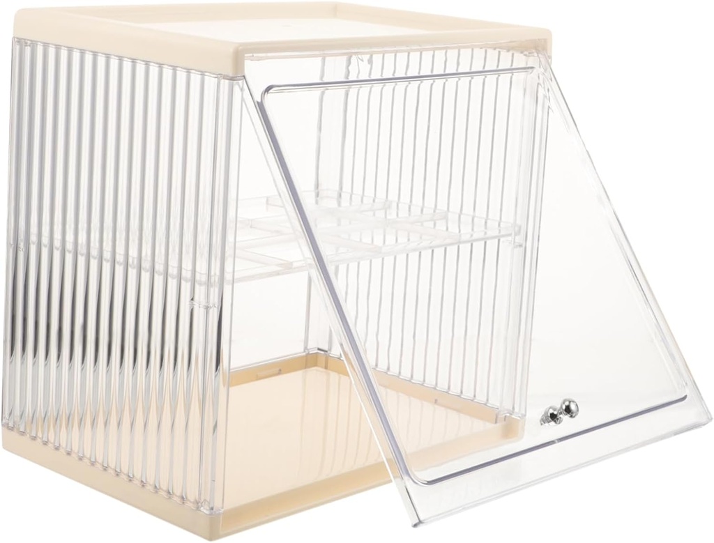 Unomor Plastic Bread Storage Container Large Capacity Bread Saver Box for Kitchen Counter Bakery Boxes