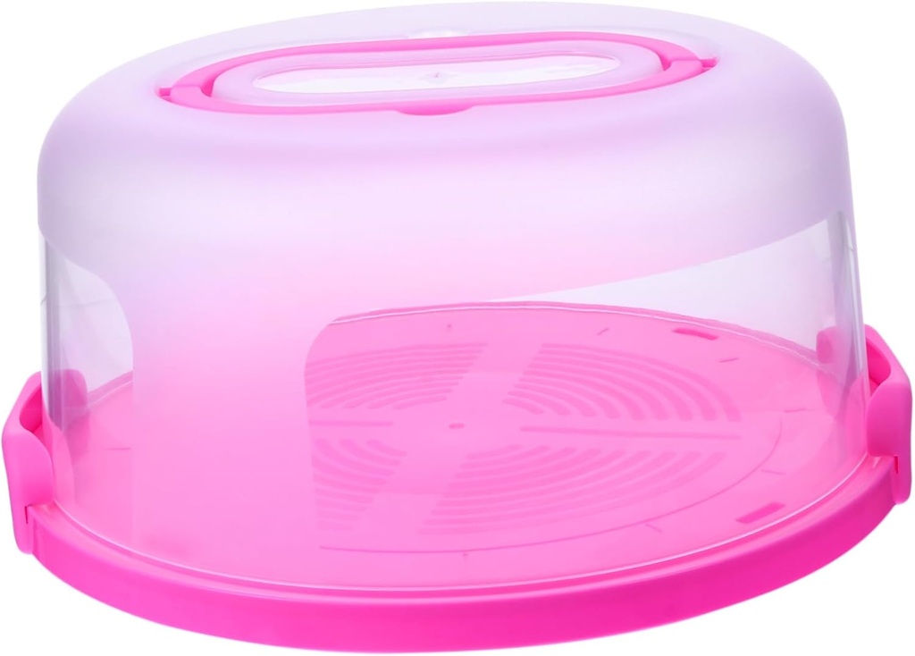 Portable Multi-functional Cake Carrier Locking Lid Reusable Dessert Holder for Easy Transportation and Airtight Storage Low-key