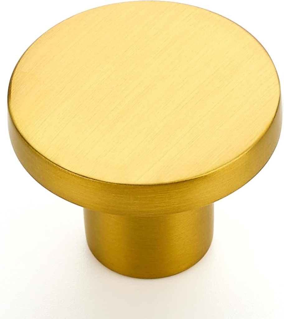 10 Pack Cabinet Knobs Dresser Knobs - 1.18 Inch Drawer Hardware Gold Kitchen Cabinet Pulls for Closet Door Hardware Drawer Pulls