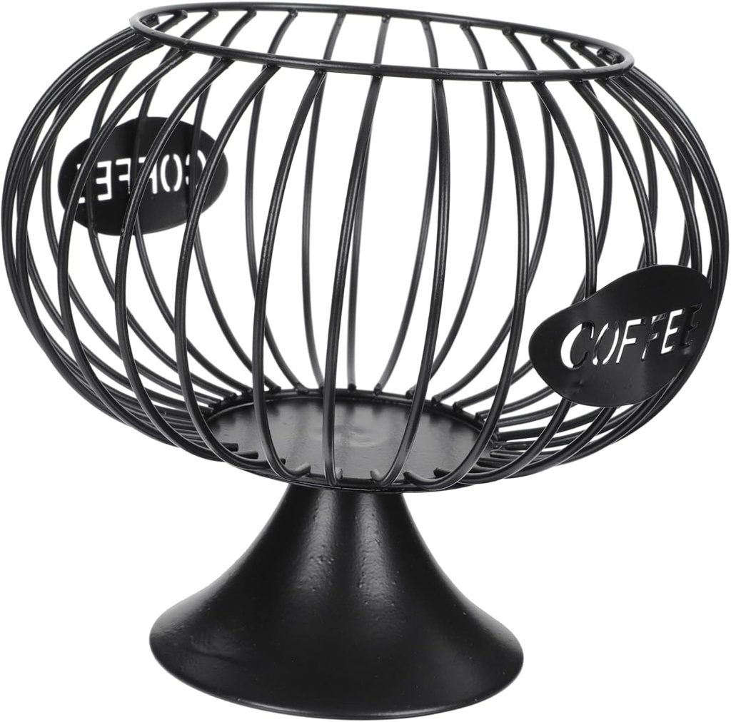 Coffee Drawer Storage Basket Iron Capsules Organizer Snack Holder Fruit Basket