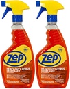 Zep Heavy-Duty Citrus Degreaser and Cleaner - 24 oz (Case of 2) ECZUCIT242 - Restaurant Grade, Removes Oil, Grease, Adhesive, and Kitchen Soil on Stovetops, Appliances