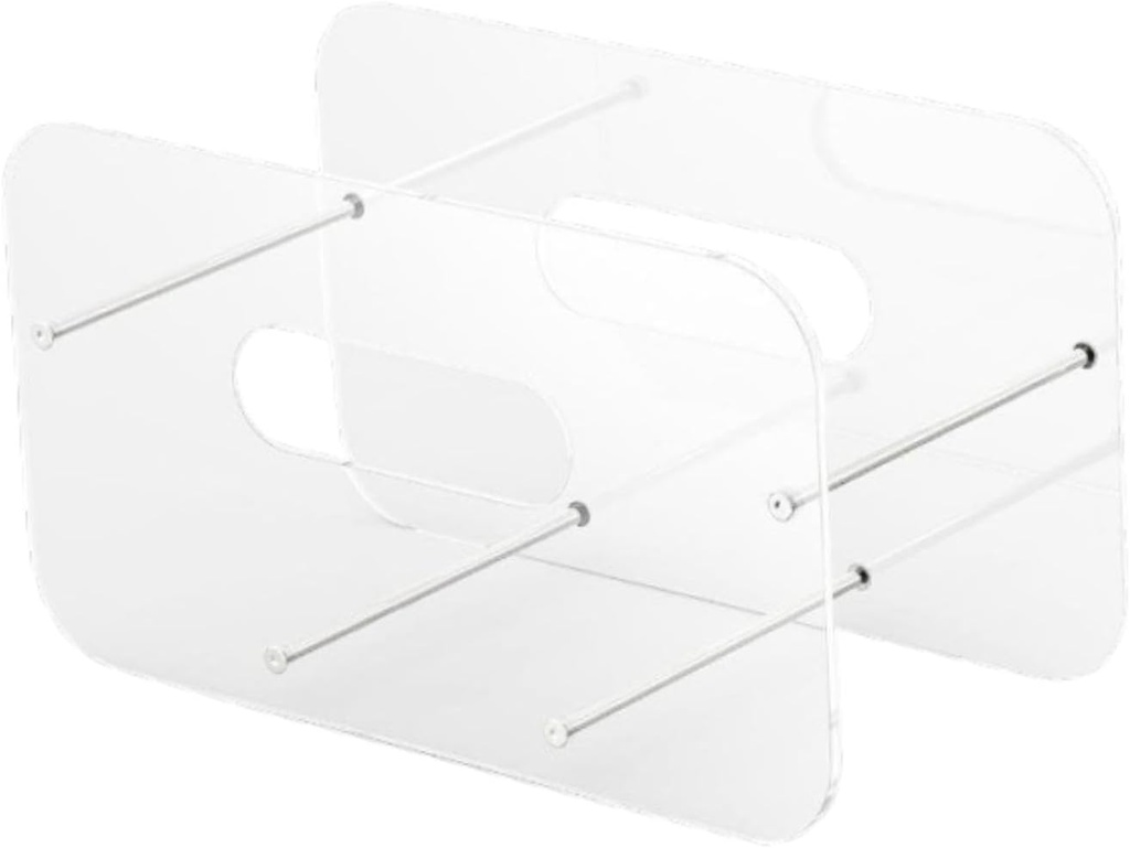 Generic Acrylic Paper Plate Dispenser Space Saving Modern Organizer Plates Storage Paper Plate Holder for Outdoor Pantry Party Event