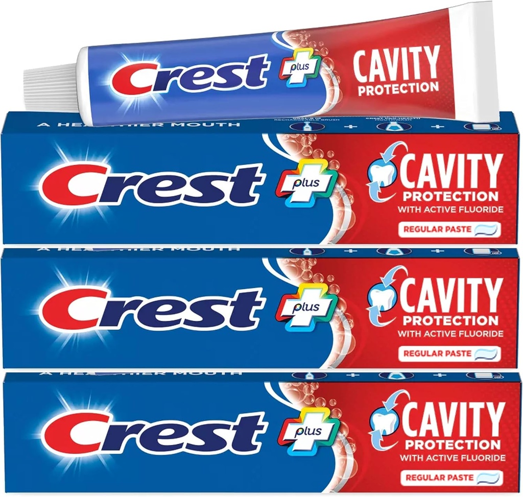 Crest Cavity Protection Regular Toothpaste 8.2 oz (232g) - Pack of 3