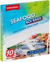 Seafood Boil Bags Small Size Boil Bag for Cooking Seafood, Fish, Crab, Shrimp, and Veggies - Cooking and Storage Bags (10, Small)