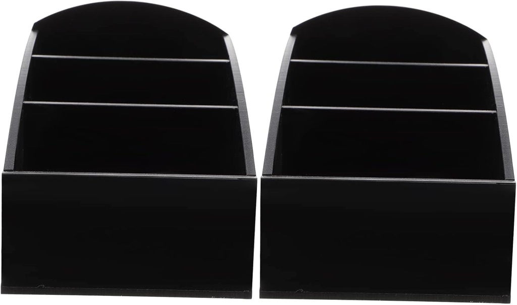 GLEAVI 2Pcs Coffee Organizer Station Sturdy Plastic Tea Sugar Bag Holder for Countertop Coffee Bar Compact Storage Solution