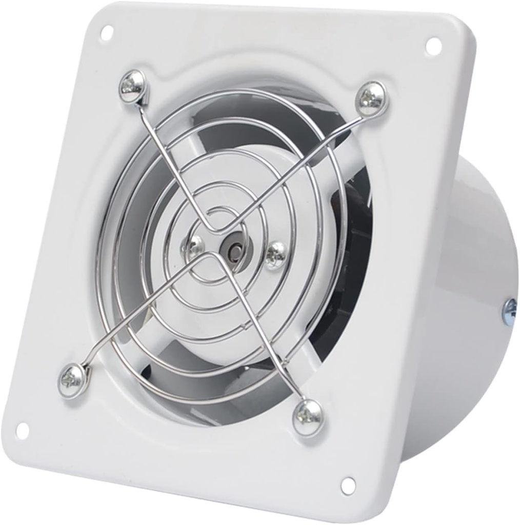 Ventilation Fan Mini Exhaust Fan 4"" Bathroom Small Ventilating Fan High-Speed Wall Exhaust Fan with Metal Protective Net, 25W, 2800R/Min Ventilating Fan, 20010125,