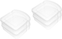 ABOOFAN 4sets 2pcs Box Clear Bread Sandwich Storage Box Leak Toast Carrier for Outdoor Use Compact and Lightweight Food Container Seal for Freshness Versatile Toast Holder for Travel 2pcs*4