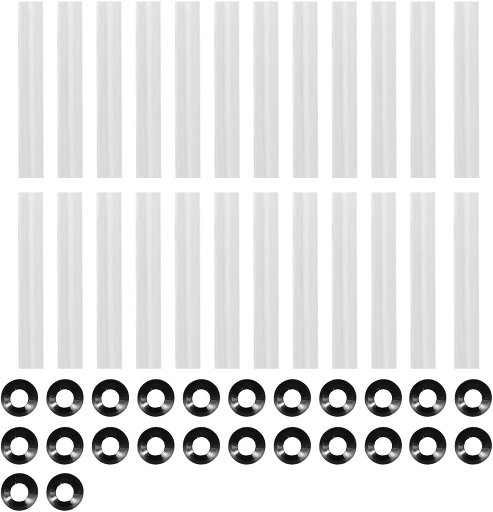 48pcs Garage Door Hinge Silent Roller Kit Contains Silent Roller Shaft 80mm Length and Roller Shaft Nut Bearing Precision Bearing Replacement Provide Buffer Hardware Accessories Parts Universal