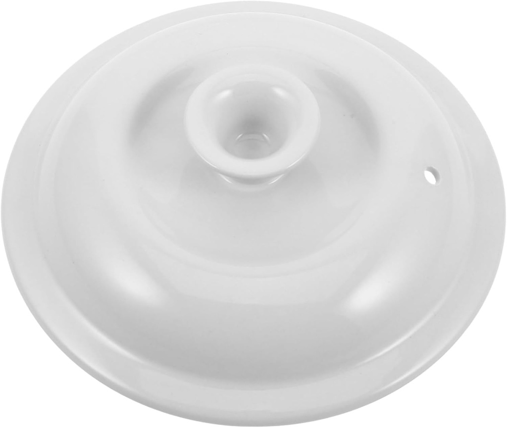 Generic Ceramic Slow Cooker Pot Lid Covers Heat Resistant Round Replacement Lids for Stewing Boiling and Frying Stylish and Versatile Kitchen Accessory for Casserole Dishes