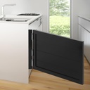 Swinging Door Solid Wood Saloon Door Interior Dutch Door Includes Spring Hinges for Kitchen Shop Entrance Partition Pub(35.4x23.6in)