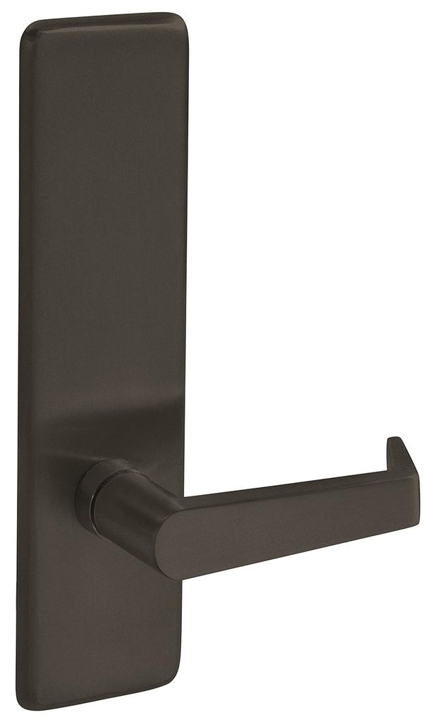 Yale AU 428F X 695 X RHR Exit Device, Lever Handle Outside Trim, Passage, Lever Always Active, RHR, 695 Dark Bronze Finish
