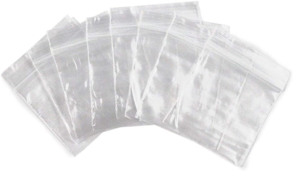 100pc Self Locking 2 x 2 Plastic Bags 2mm Thick All Purpose Storage Baggies