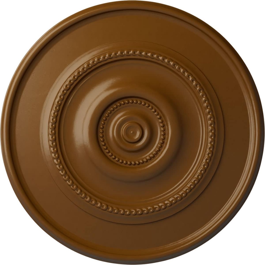 30"OD x 2 1/4"P Dylar Ceiling Medallion (Fits Canopies up to 6 1/4"), Hand-Painted Smokey Topaz