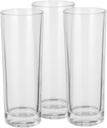 3pcs Glass Water Cup Drinking Glasses Glassware for Tea Water Cocktails