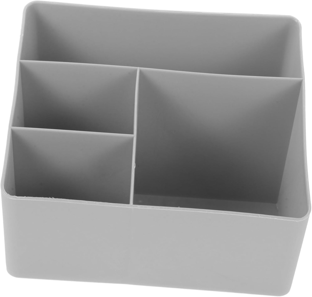 Luxshiny Coffee and Tea Organizer Station 4 Compartments Plastic Storage Box for Sugar Packets Tea Bags and Coffee Capsules for Kitchen Countertops