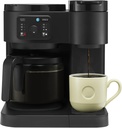 Hot & Iced Single-Serve Kcup Pod Coffee Maker with 12-Cup Carafe, 72oz Water Reservoir, Brew Over Ice, Strong Brew, Multiple Sizes, Programmable, Compact Coffee Machine for Home & Office (Black)