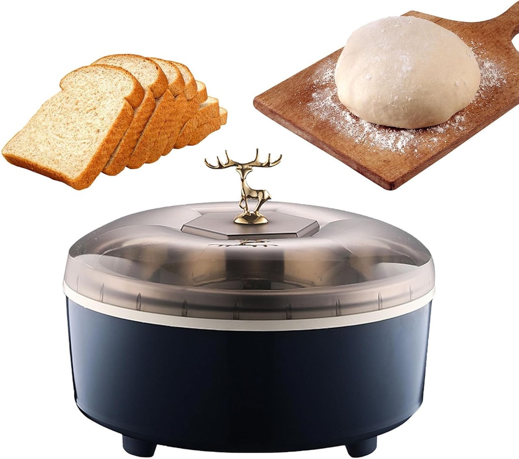 Bread Proofing Basket, Yogurt Fermentation Machine with 2 Round Steamer Racks, 30-65℃ Temperature Control + Timing Function, for Homemade Yogurt, Bread, Natto,Blue