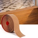 Vinyl Floor Transition Strip Floor Strip Trim Self Adhesive 20FT x 2" Flooring Transitions Laminate with Strong Backing Flat Divider Strip for Joining Floor Tile Gap,Carpet,Threshold (Brown)