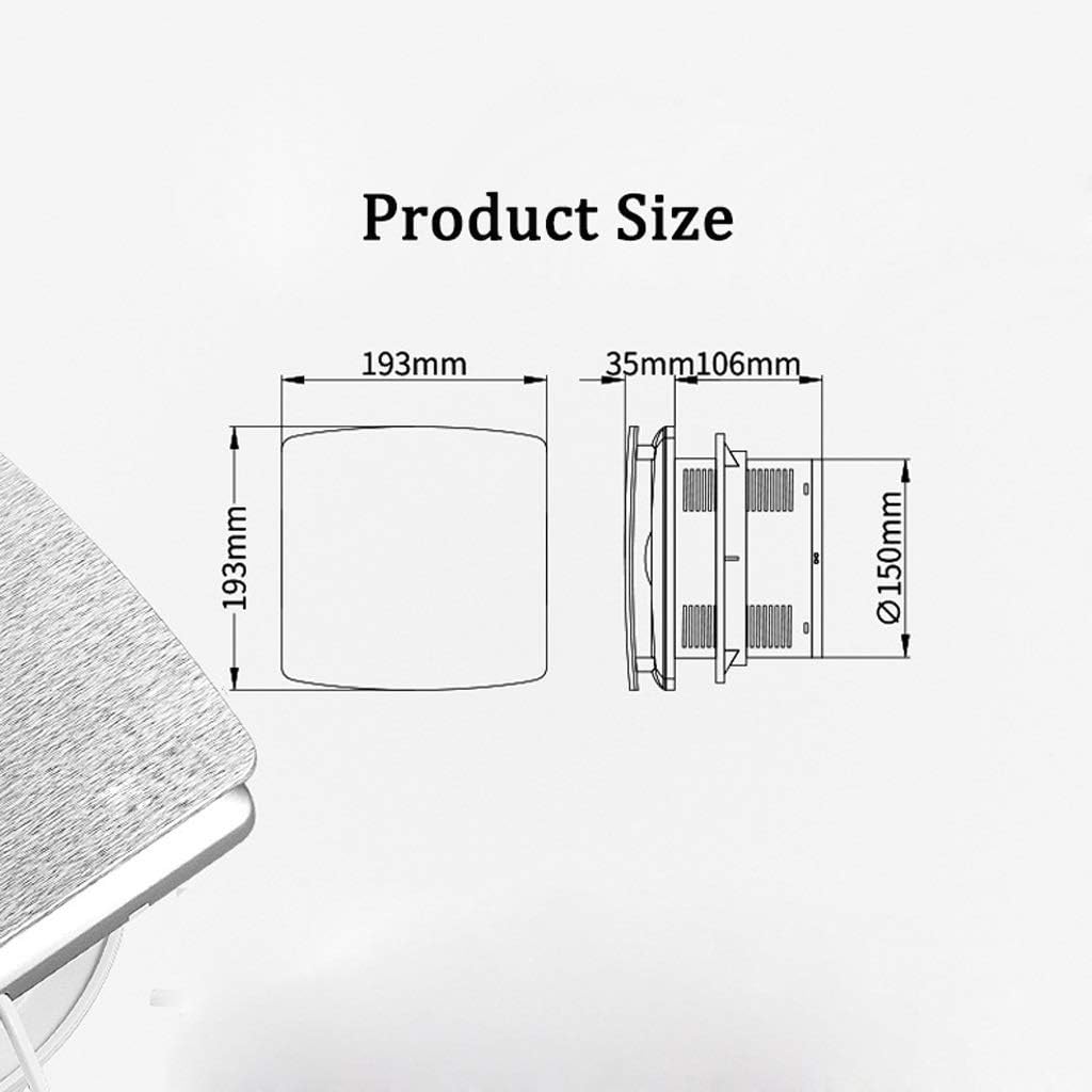 Industrial Ventilation Extractor Ventilation Extractor Silent Exhaust Fan Extractor Fans for Window or Wall Mounted Bathroom Quiet Ventilation Fan Household Ventilator,