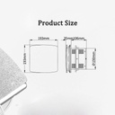 Industrial Ventilation Extractor Ventilation Extractor Silent Exhaust Fan Extractor Fans for Window or Wall Mounted Bathroom Quiet Ventilation Fan Household Ventilator,