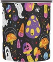 ALAZA Halloween Ghosts Mushrooms Airtight Coffee Bean Canister 30oz Food Storage Containers with Lids For Gournd, Tea, Sugar, Flour, Rice, Cereal, Candy Cookie Jar