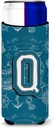 Letter Q Sea Doodles Initial Alphabet Ultra Beverage Insulators for slim cans
