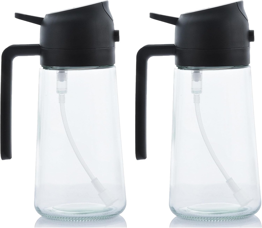 Oil Sprayer for Cooking, Olive Dispenser Bottle Kitchen, Premium Glass Bottle, Food-grade Mister Air Fryer, Salad, Frying, BBQ Kitchen