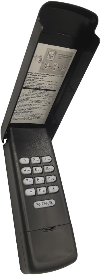 Black Garage Door Opener Keypad Compatible with Liftmaster/Chamberlain/Craftsman Openers, Replace G940EV-P2, 878MAX, 877MAX, 877LM, 377LM, 977LM, Wireless Keyless Keypad