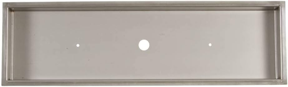 EasyFirePits.com Rectangular Stainless Hi Quality Heavy Duty 18 Gauge Drop-in Pans for Linear Burners (26.00, 7.00)