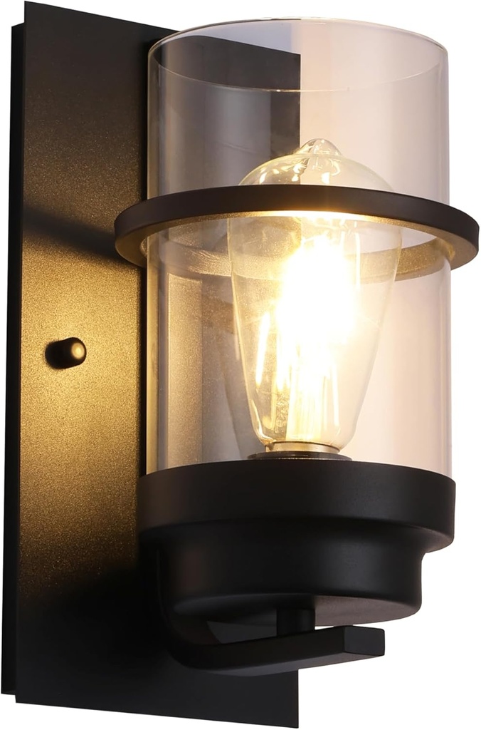 Black Wall Sconce Indoor,Rustic Bathroom Vanity Light Fixtures,Entryway Wall sconces,Wall Lights for Living Room(Bulbs not Included)