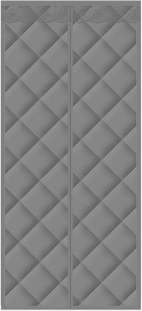 Winter Thermal Insulated Door Curtain 48x80inch, Screen Doors with Magnets Close Automaticlly Keep Draft/Warm Panel Warm Windproof Door Cover for Air Conditioner Heater Room/Kitchen